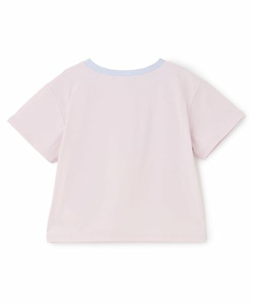 PINK-latte / ピンク ラテ Tシャツ | 【接触冷感】キラキラカレッジリンガー半袖Tシャツ | 詳細1