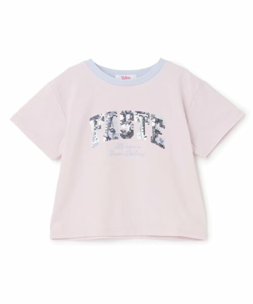 PINK-latte / ピンク ラテ Tシャツ | 【接触冷感】キラキラカレッジリンガー半袖Tシャツ | 詳細10