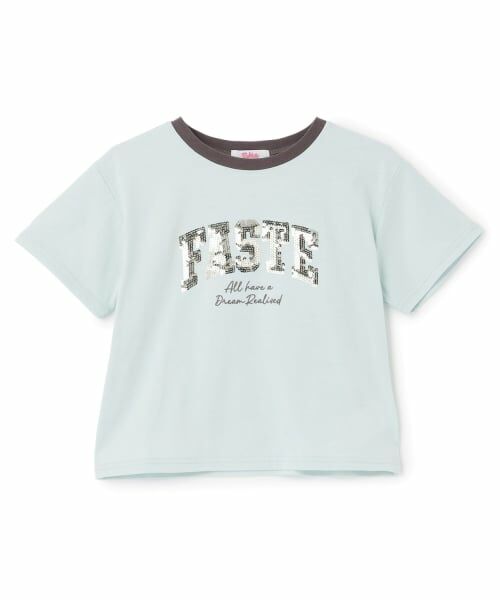 PINK-latte / ピンク ラテ Tシャツ | 【接触冷感】キラキラカレッジリンガー半袖Tシャツ | 詳細11