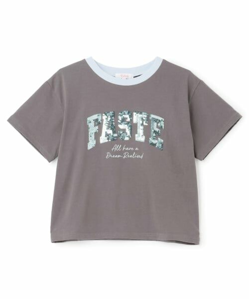 PINK-latte / ピンク ラテ Tシャツ | 【接触冷感】キラキラカレッジリンガー半袖Tシャツ | 詳細12