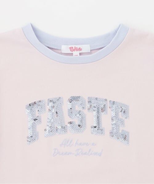 PINK-latte / ピンク ラテ Tシャツ | 【接触冷感】キラキラカレッジリンガー半袖Tシャツ | 詳細2