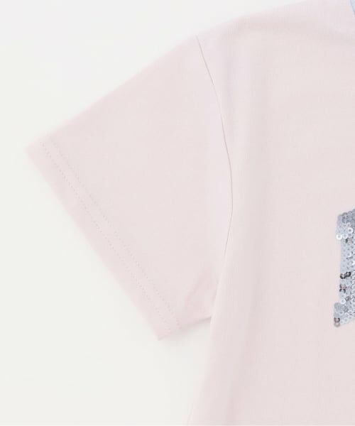 PINK-latte / ピンク ラテ Tシャツ | 【接触冷感】キラキラカレッジリンガー半袖Tシャツ | 詳細3
