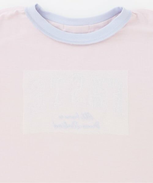 PINK-latte / ピンク ラテ Tシャツ | 【接触冷感】キラキラカレッジリンガー半袖Tシャツ | 詳細5