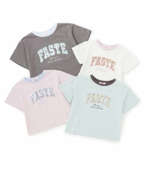 PINK-latte / ピンク ラテ Tシャツ | 【接触冷感】キラキラカレッジリンガー半袖Tシャツ | 詳細7