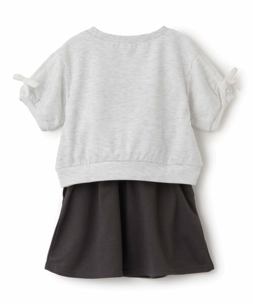 PINK-latte / ピンク ラテ Tシャツ | レースライン半袖ポンチトップス＋スカートSETUP | 詳細1