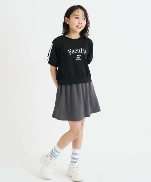 PINK-latte / ピンク ラテ Tシャツ | レースライン半袖ポンチトップス＋スカートSETUP | 詳細15