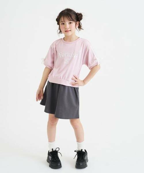 PINK-latte / ピンク ラテ Tシャツ | レースライン半袖ポンチトップス＋スカートSETUP | 詳細18