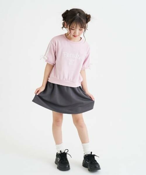 PINK-latte / ピンク ラテ Tシャツ | レースライン半袖ポンチトップス＋スカートSETUP | 詳細19