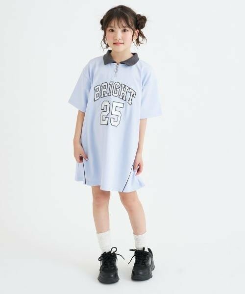 PINK-latte / ピンク ラテ ミニ丈・ひざ丈ワンピース | ナンバリングハーフZIPポンチワンピース | 詳細18