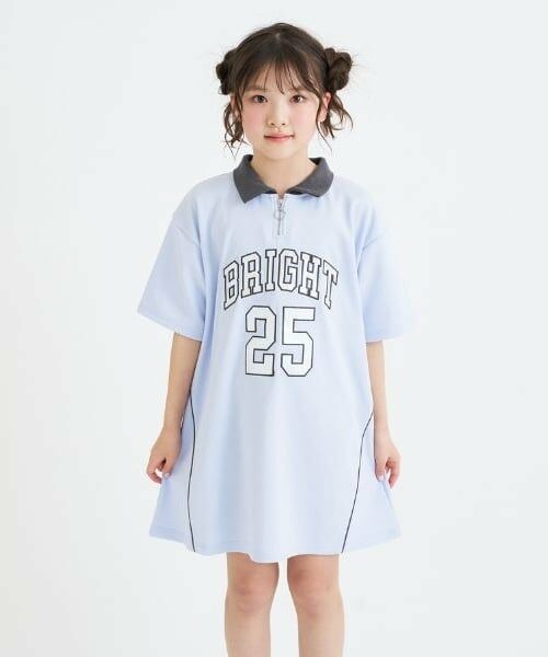 PINK-latte / ピンク ラテ ミニ丈・ひざ丈ワンピース | ナンバリングハーフZIPポンチワンピース | 詳細19