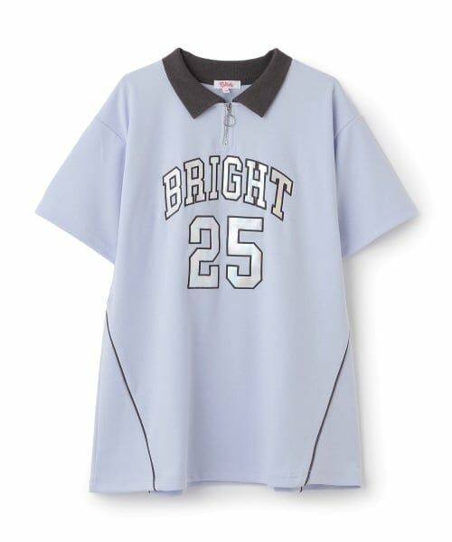 PINK-latte / ピンク ラテ ミニ丈・ひざ丈ワンピース | ナンバリングハーフZIPポンチワンピース | 詳細7