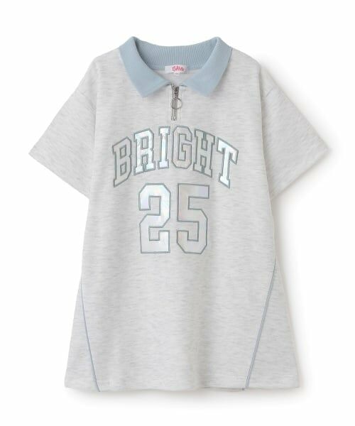 PINK-latte / ピンク ラテ ミニ丈・ひざ丈ワンピース | ナンバリングハーフZIPポンチワンピース | 詳細9