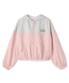 PINK-latte / ピンク ラテ ブルゾン | 【別注】フードつき配色クリアワッペンブルゾン