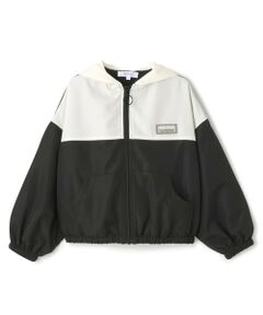 PINK-latte / ピンク ラテ ブルゾン | 【別注】フードつき配色クリアワッペンブルゾン