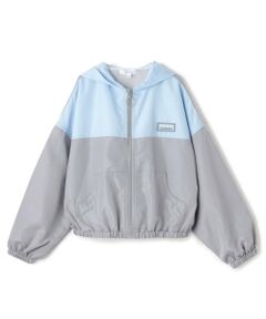 PINK-latte / ピンク ラテ ブルゾン | 【別注】フードつき配色クリアワッペンブルゾン