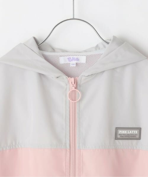 PINK-latte / ピンク ラテ ブルゾン | 【別注】フードつき配色クリアワッペンブルゾン | 詳細2