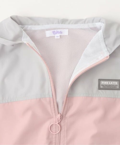 PINK-latte / ピンク ラテ ブルゾン | 【別注】フードつき配色クリアワッペンブルゾン | 詳細3