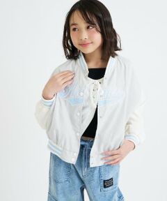 PINK-latte / ピンク ラテ ブルゾン | チアロゴアップリケスタジャン