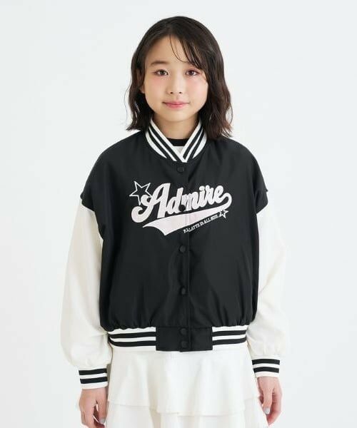 PINK-latte / ピンク ラテ ブルゾン | チアロゴアップリケスタジャン | 詳細16