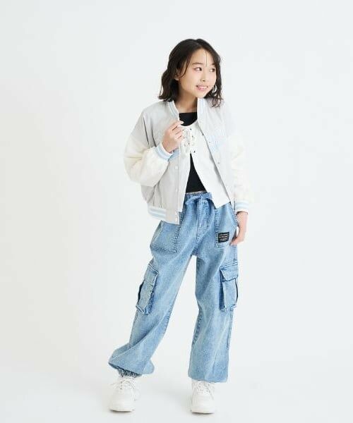 PINK-latte / ピンク ラテ ブルゾン | チアロゴアップリケスタジャン | 詳細18