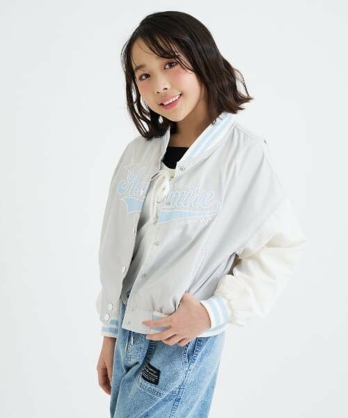 PINK-latte / ピンク ラテ ブルゾン | チアロゴアップリケスタジャン | 詳細20