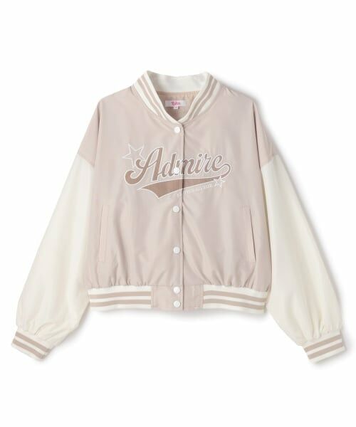PINK-latte / ピンク ラテ ブルゾン | チアロゴアップリケスタジャン | 詳細24