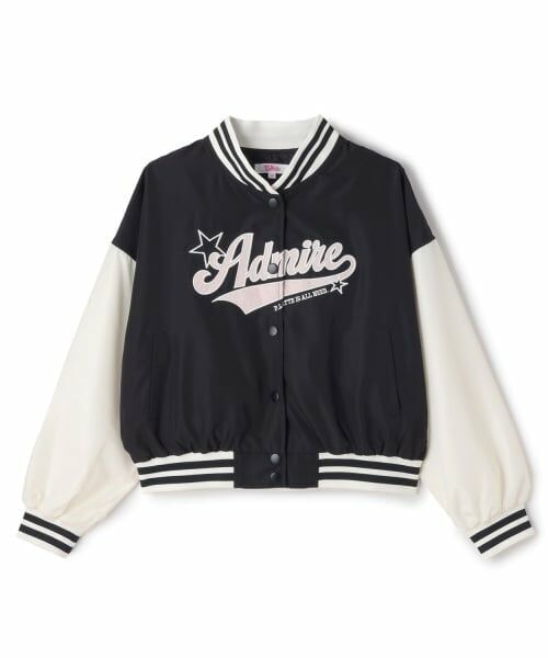 PINK-latte / ピンク ラテ ブルゾン | チアロゴアップリケスタジャン | 詳細25