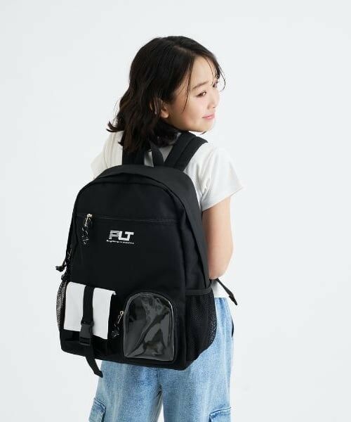 PINK-latte / ピンク ラテ リュック・バックパック | Wポケットカジュアルリュック（黒）