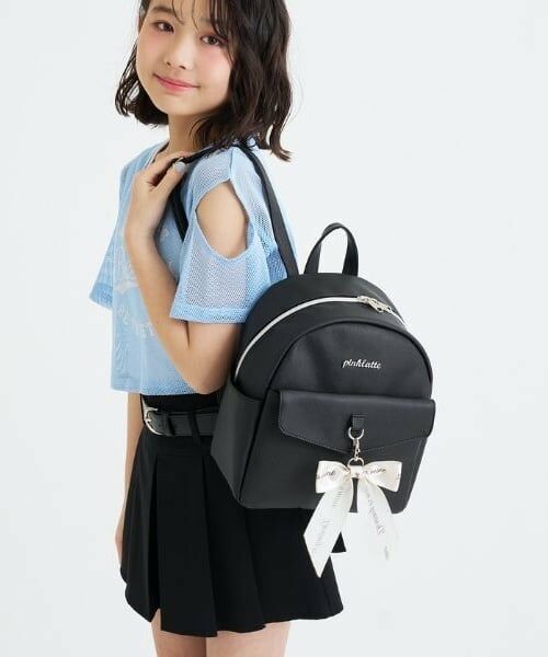 PINK-latte / ピンク ラテ リュック・バックパック | ガーリーリュック（黒）