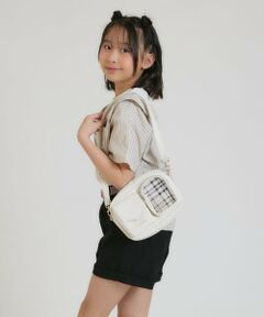 PINK-latte / ピンク ラテ ショルダーバッグ | WポケットチェックスクエアSD
