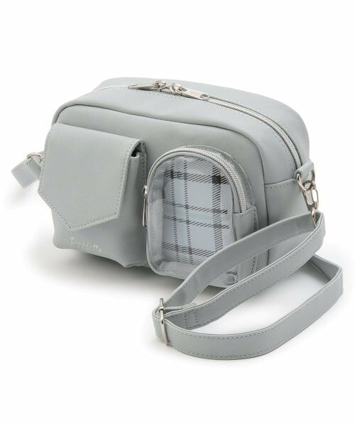 PINK-latte / ピンク ラテ ショルダーバッグ | WポケットチェックスクエアSD | 詳細12