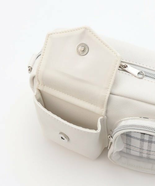 PINK-latte / ピンク ラテ ショルダーバッグ | WポケットチェックスクエアSD | 詳細8