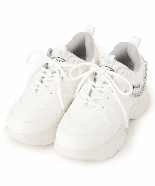 PINK-latte / ピンク ラテ スニーカー | チェーンダッドスニーカー(白)