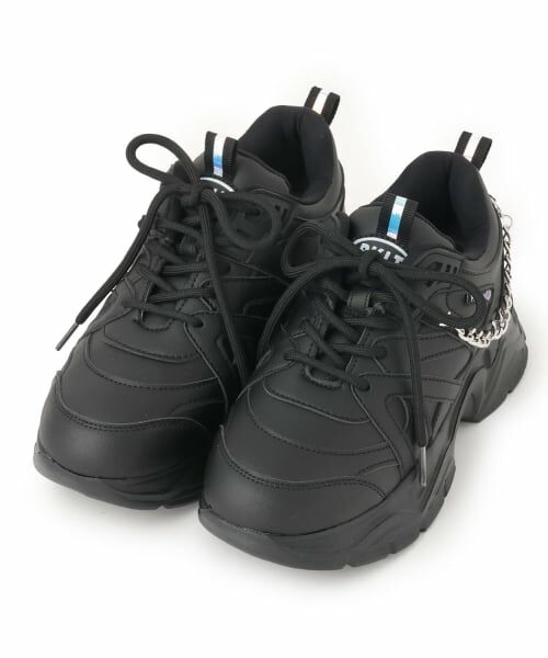 PINK-latte / ピンク ラテ スニーカー | チェーンダッドスニーカー(黒)