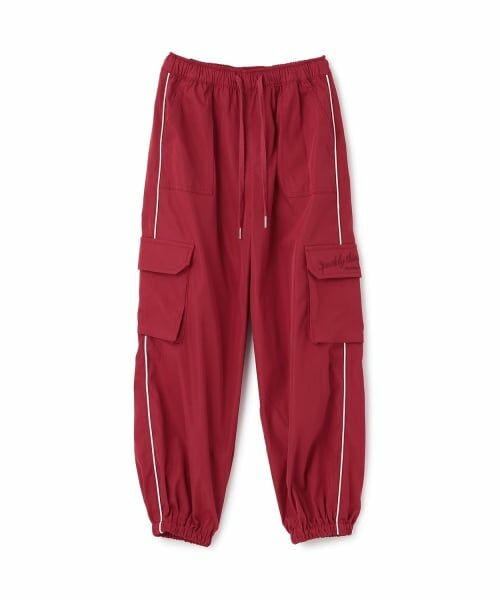 PINK-latte / ピンク ラテ その他パンツ | 【接触冷感】カラバリカーゴパンツ（赤）