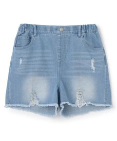 PINK-latte / ピンク ラテ ショート・ハーフ・半端丈パンツ | ダメージショートパンツ