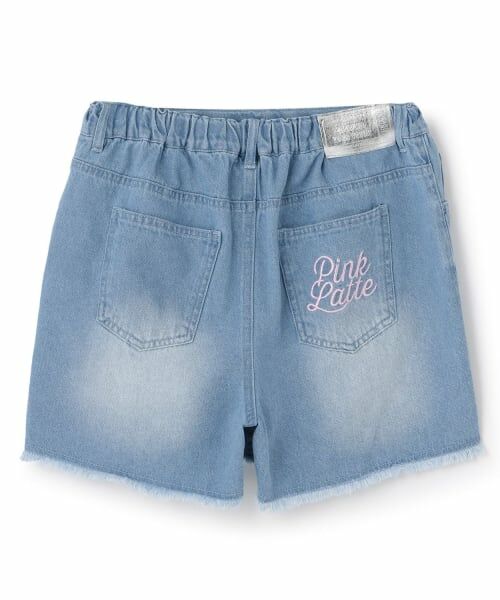 PINK-latte / ピンク ラテ ショート・ハーフ・半端丈パンツ | ダメージショートパンツ | 詳細1