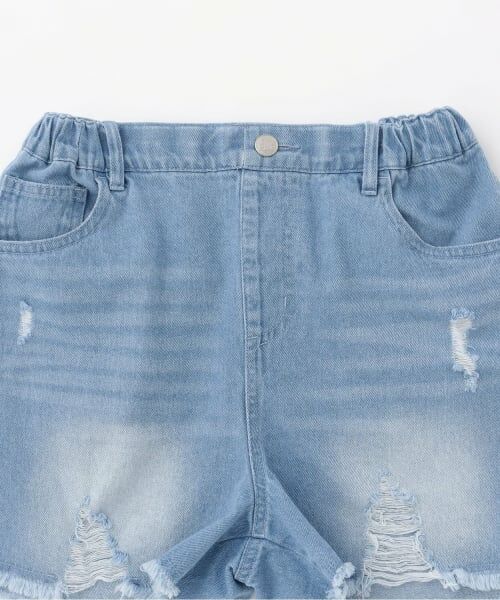 PINK-latte / ピンク ラテ ショート・ハーフ・半端丈パンツ | ダメージショートパンツ | 詳細2