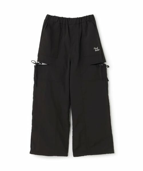 PINK-latte / ピンク ラテ その他パンツ | スリットリボンシャカパン（黒）