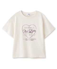 PINK-latte / ピンク ラテ Tシャツ | 【別注】ハートロゴ箔プリントTシャツ