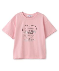 PINK-latte / ピンク ラテ Tシャツ | 【別注】ハートロゴ箔プリントTシャツ