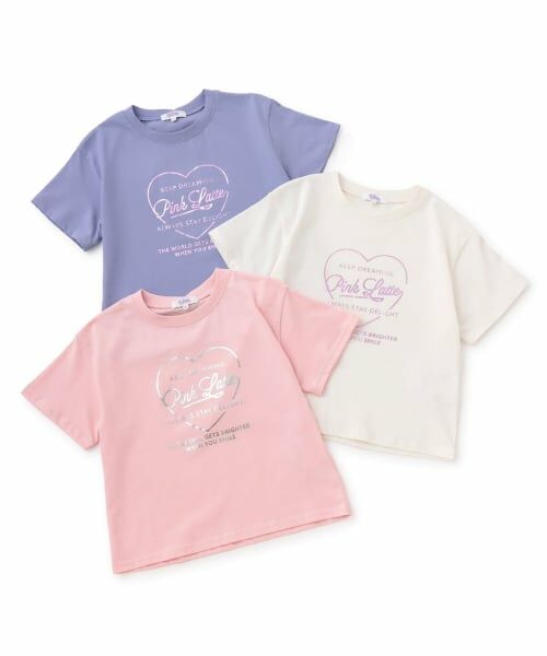 PINK-latte / ピンク ラテ Tシャツ | 【別注】ハートロゴ箔プリントTシャツ | 詳細7