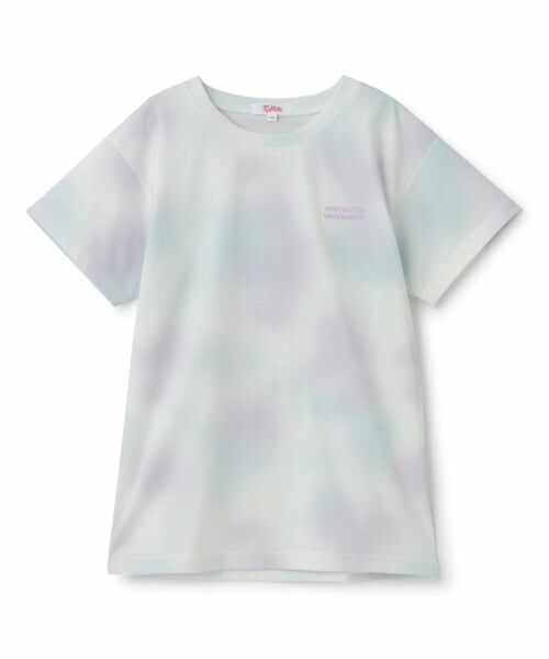 PINK-latte / ピンク ラテ Tシャツ | 【接触冷感】タイダイ柄くまちゃんTシャツ(ラベンダー)