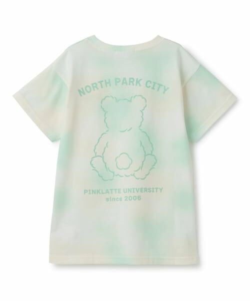 PINK-latte / ピンク ラテ Tシャツ | 【接触冷感】タイダイ柄くまちゃんTシャツ | 詳細1