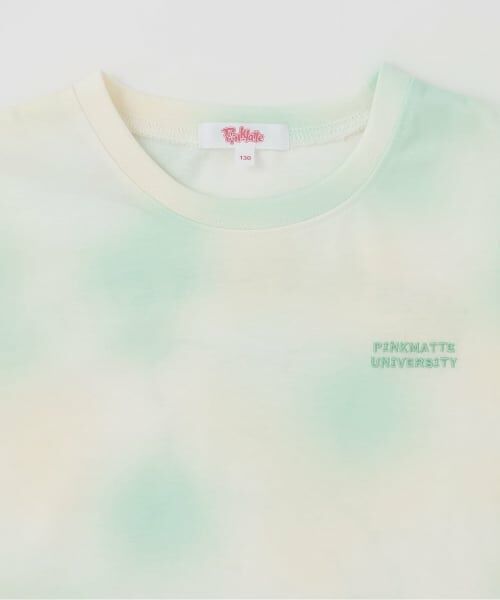 PINK-latte / ピンク ラテ Tシャツ | 【接触冷感】タイダイ柄くまちゃんTシャツ | 詳細2