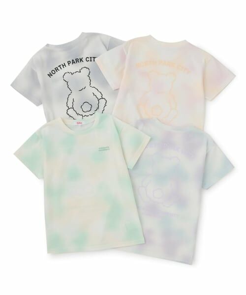 PINK-latte / ピンク ラテ Tシャツ | 【接触冷感】タイダイ柄くまちゃんTシャツ | 詳細6