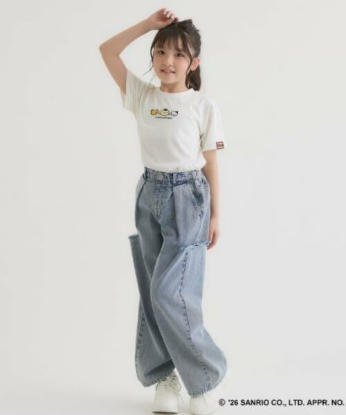 PINK-latte / ピンク ラテ Tシャツ | 【ポムポムプリン】アップリケ刺繍半袖Tシャツ | 詳細15