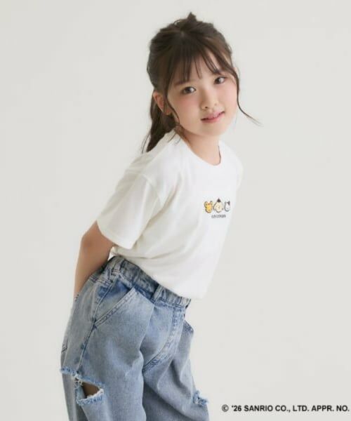 PINK-latte / ピンク ラテ Tシャツ | 【ポムポムプリン】アップリケ刺繍半袖Tシャツ | 詳細18