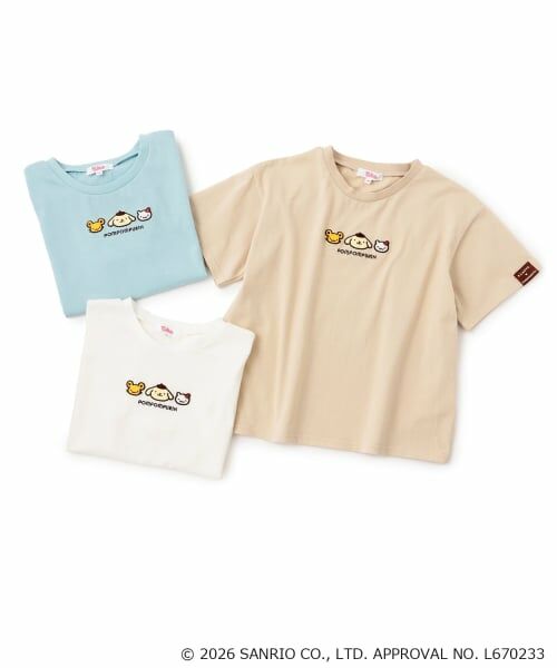 PINK-latte / ピンク ラテ Tシャツ | 【ポムポムプリン】アップリケ刺繍半袖Tシャツ | 詳細7