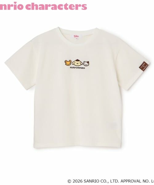 PINK-latte / ピンク ラテ Tシャツ | 【ポムポムプリン】アップリケ刺繍半袖Tシャツ | 詳細8